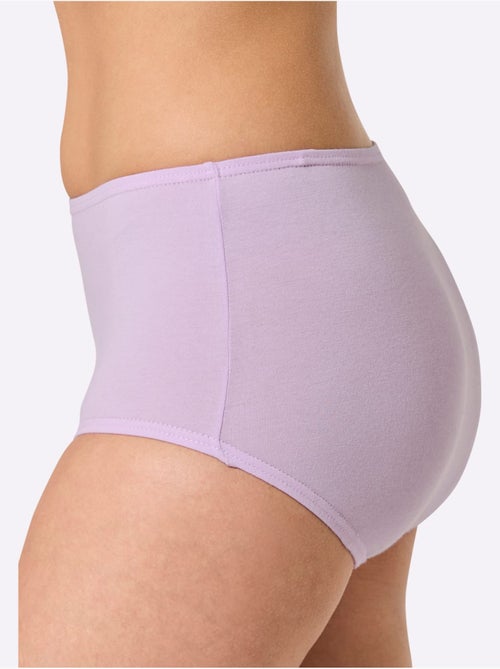 Lot de 6  - Culotte Taille Haute Jersey Fin - Taille Standard - Witt - Kiabi