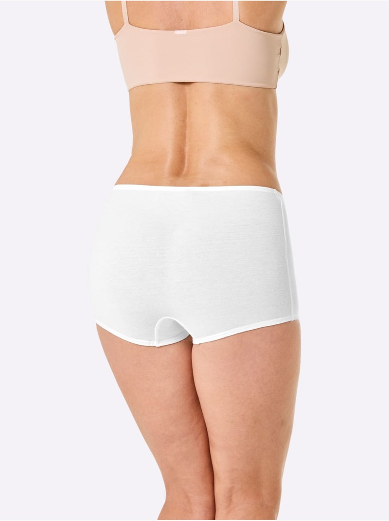 Lot de 6  - Panty Jersey Fin - Taille Standard - Witt Blanc - Kiabi
