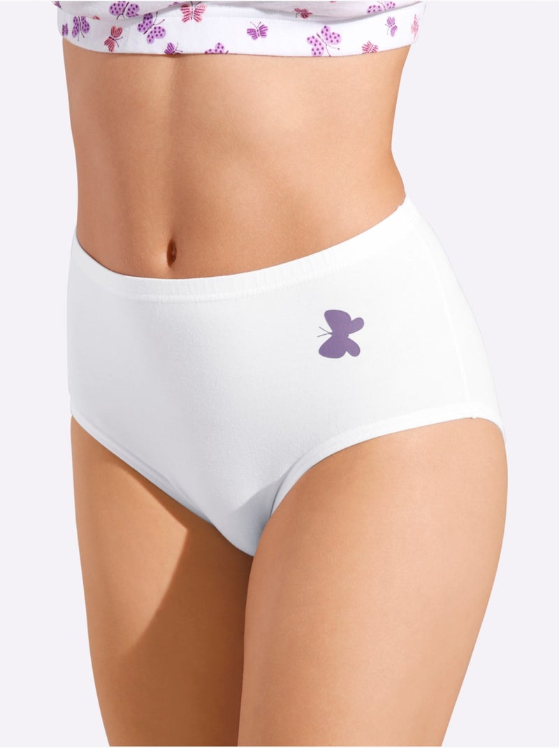 Lot de 6  - Slip Jersey Fin - Taille Standard - Witt Blanc - Kiabi