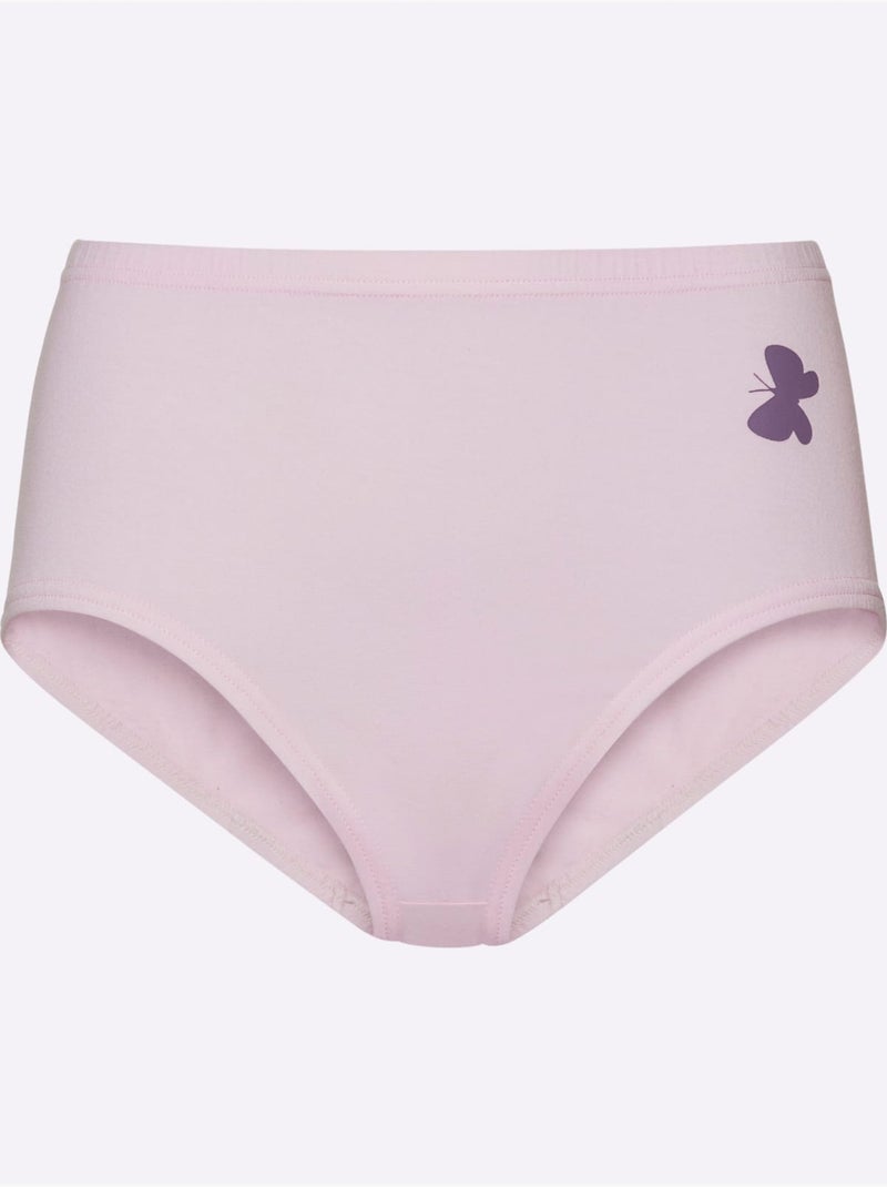 Lot de 6  - Slip Jersey Fin - Taille Standard - Witt Rose/Bleu/Vert - Kiabi