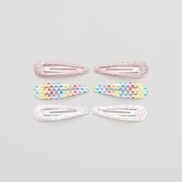 Lot De 6 Barrettes Clic Clac Fille 3 12 Ans Multicolore Kiabi 3 00