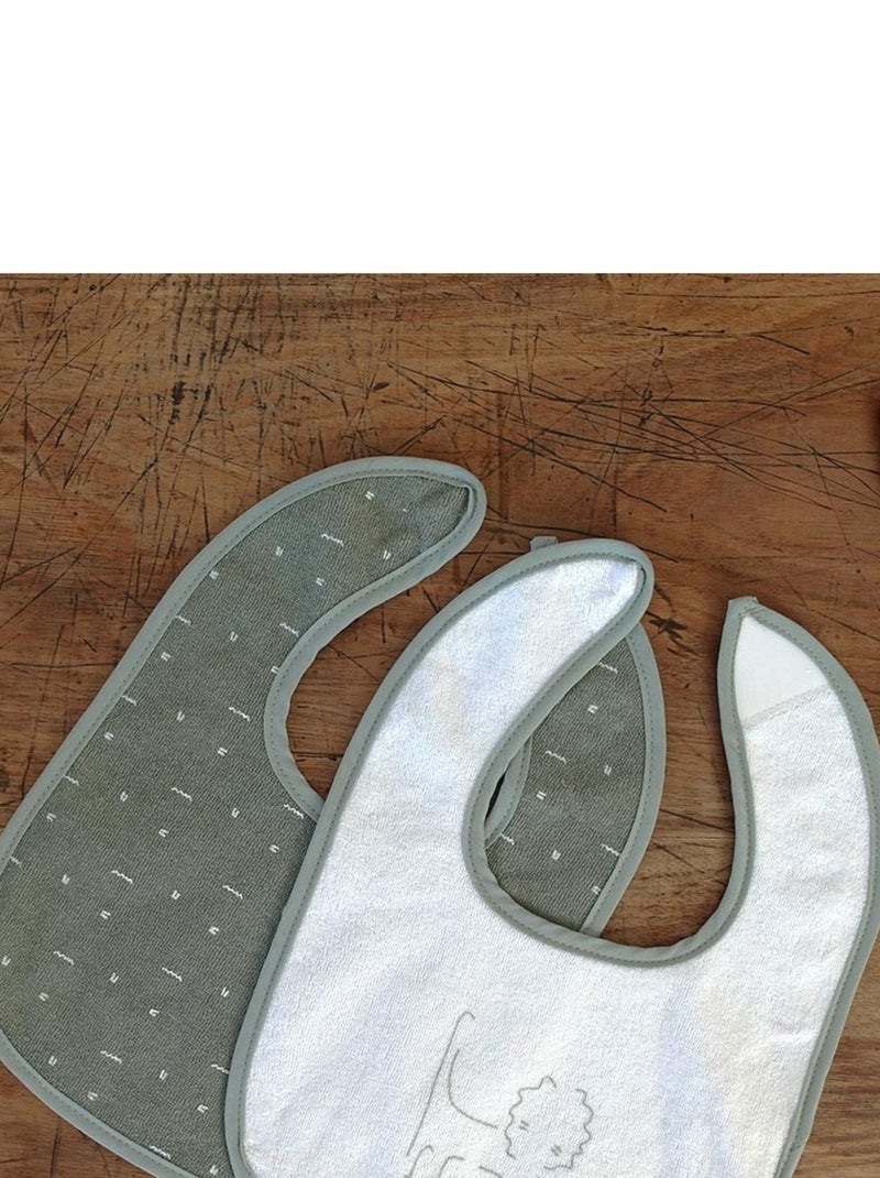 Lot De 6 Bavoirs Bébé Vert - Kiabi