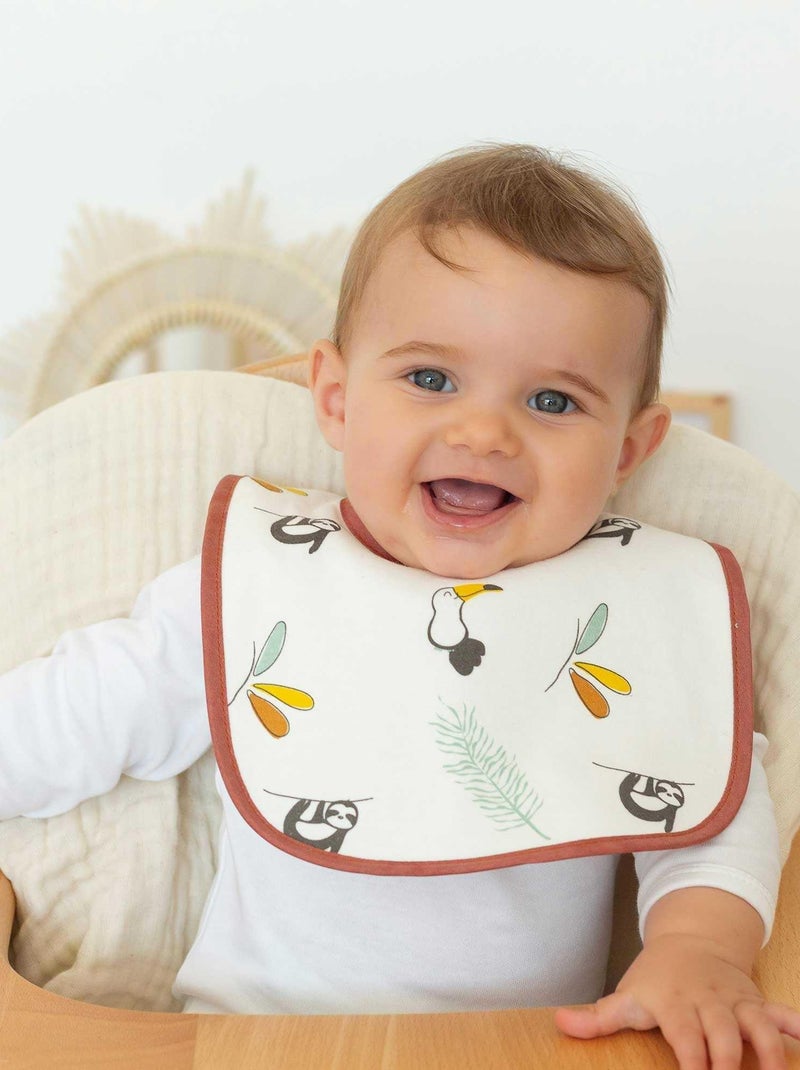 Lot de 6 bavoirs Blanc - Kiabi