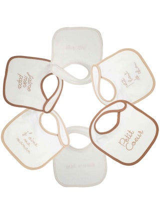 Lot de 6 bavoirs naissance