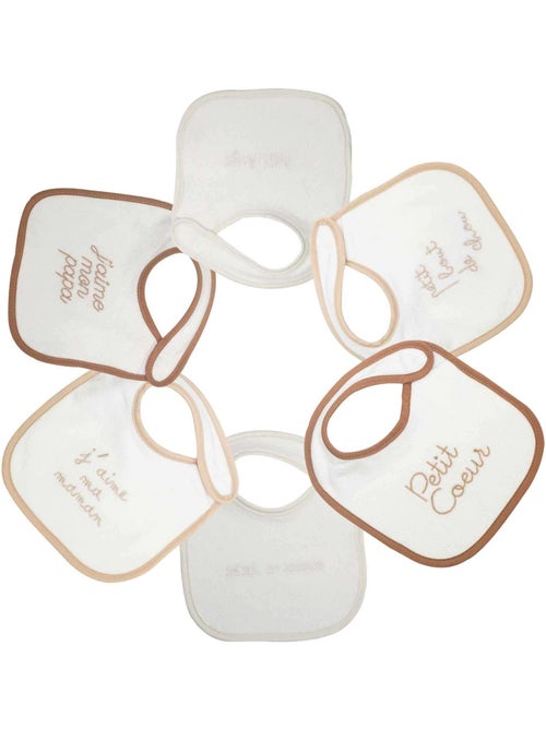 Lot De 6 Bavoirs Naissance - Kiabi
