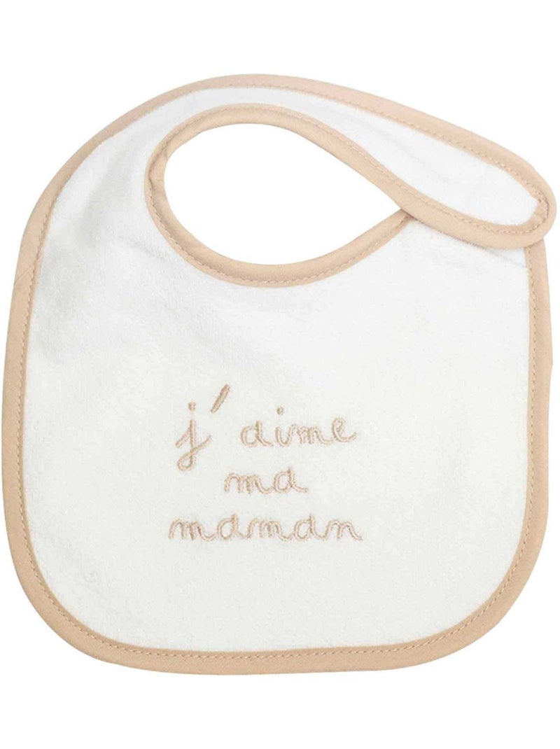Lot De 6 Bavoirs Naissance Beige - Kiabi
