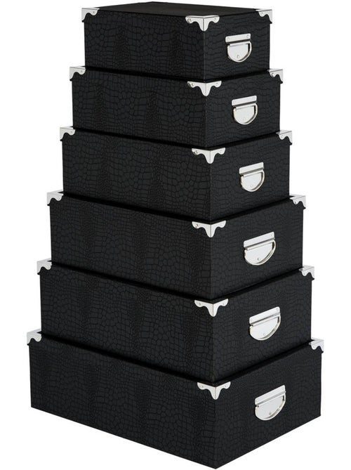 Lot de 6 boîtes crocos BOX' - Kiabi