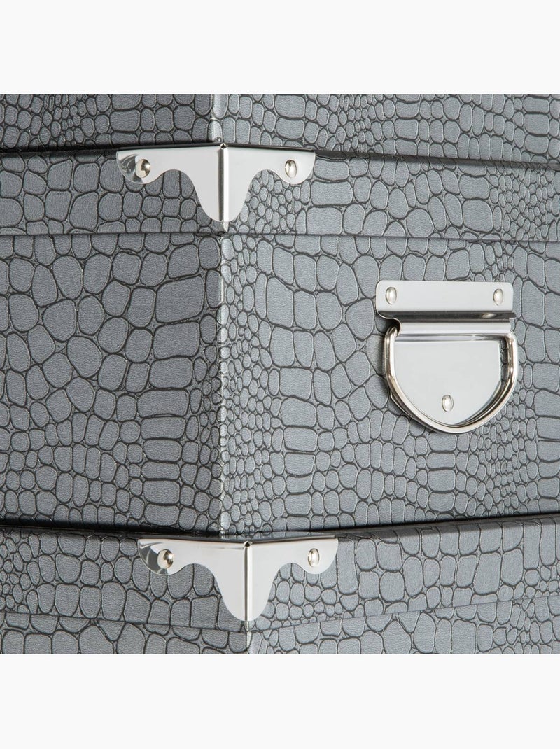 Lot de 6 boîtes crocos BOX' Noir - Kiabi