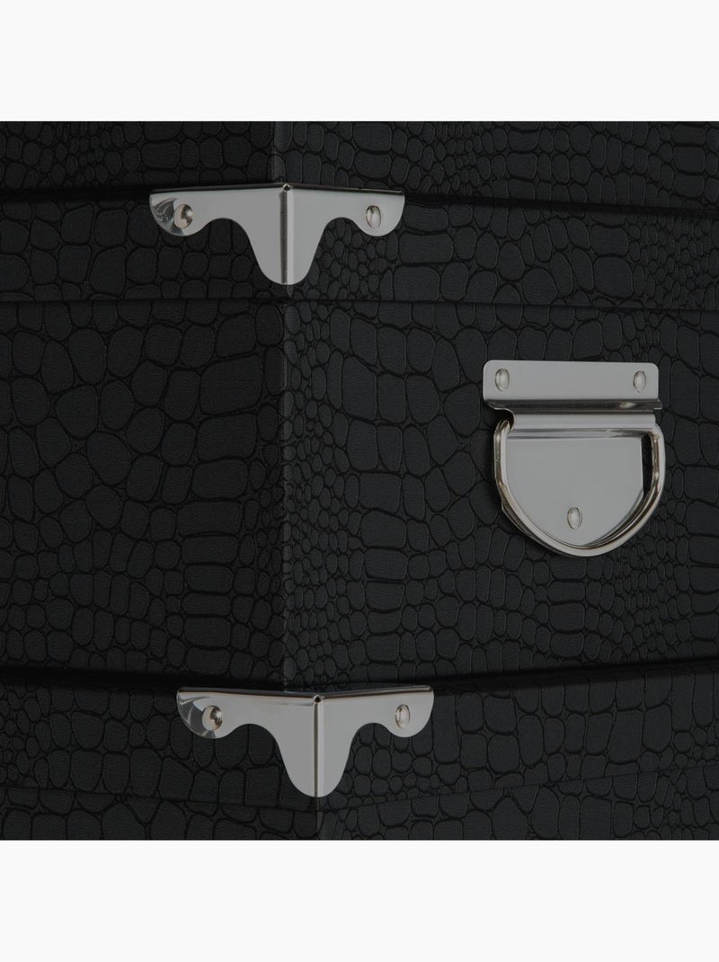 Lot de 6 boîtes crocos BOX' Noir - Kiabi