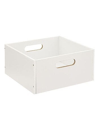 Lot de 6 boîtes de rangement carrées petite hauteur MIX'N MODUL