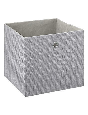 Lot de 6 boites de rangement cube en tissu à motif fougère MIX'N MODUL