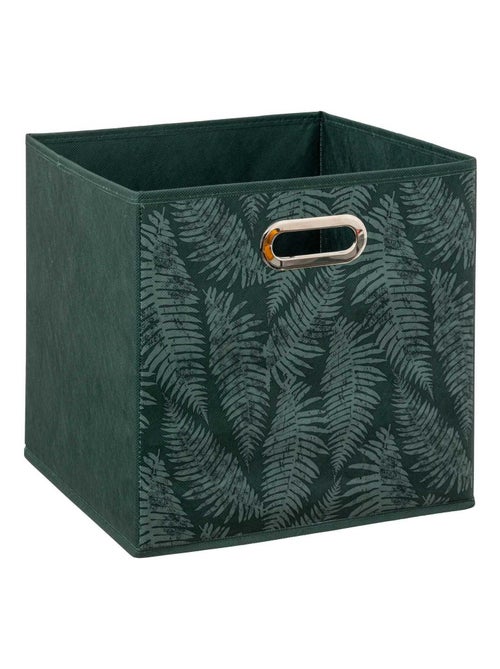 Lot de 6 boites de rangement cube en tissu à motif fougère MIX'N MODUL - Kiabi