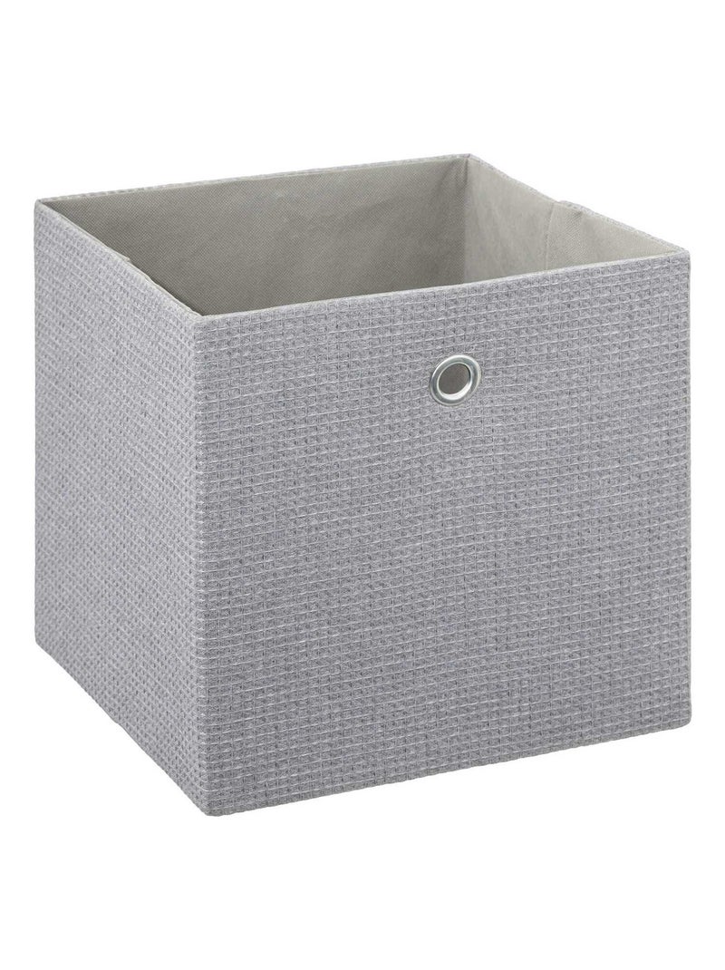 Lot de 6 boites de rangement cube en tissu à motif fougère MIX'N MODUL Vert - Kiabi