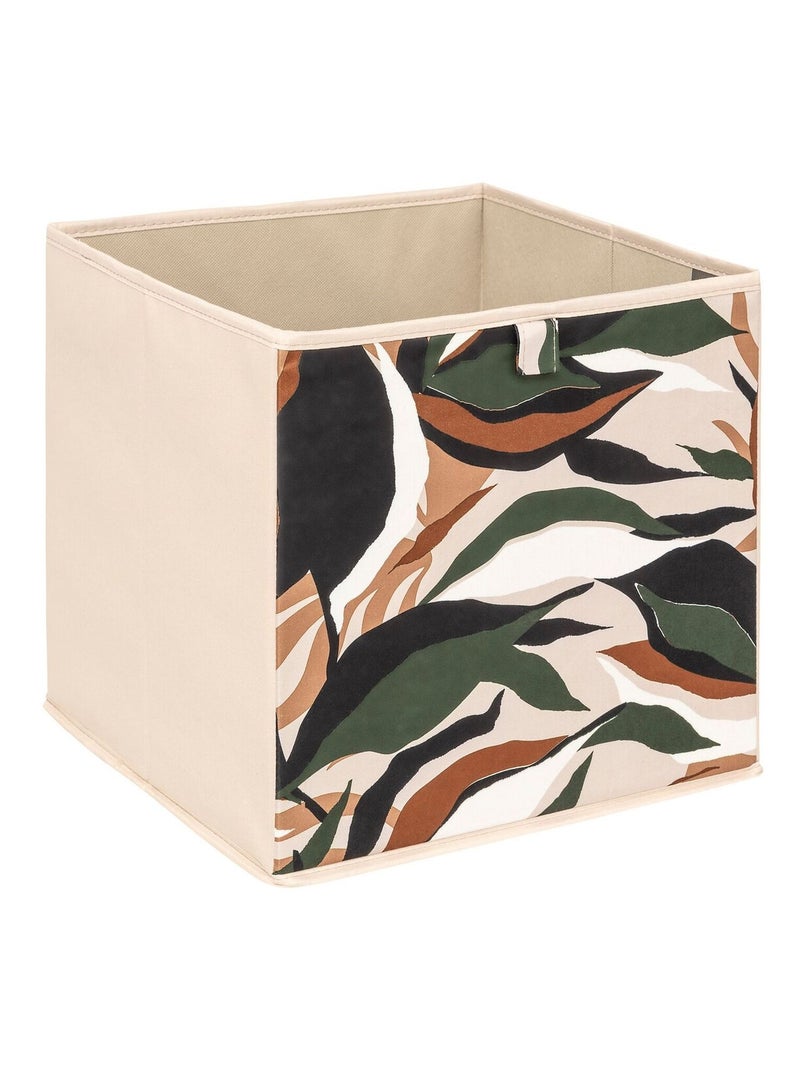 Lot de 6 boites de rangement cubes à motif nature MIX'N MODUL Beige - Kiabi