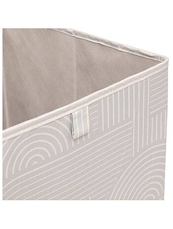 Lot de 6 boîtes de rangement cubes à motifs arches MIX'N MODUL
