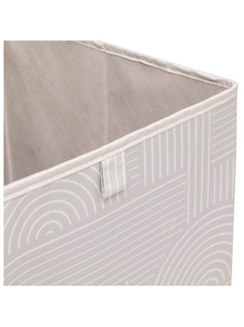 Lot de 6 boîtes de rangement cubes à motifs arches MIX'N MODUL Beige - Kiabi