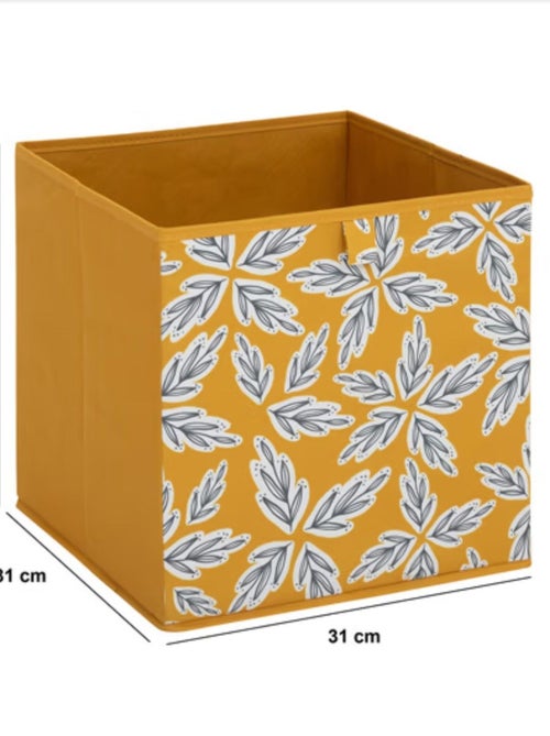 Lot de 6 boites de rangement cubes à motifs fleurs abstraits MIX'N MODUL - Kiabi