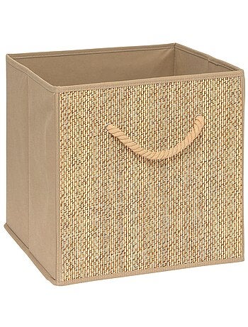 Lot de 6 boîtes de rangement cubes effet rotin MIX'N MODUL