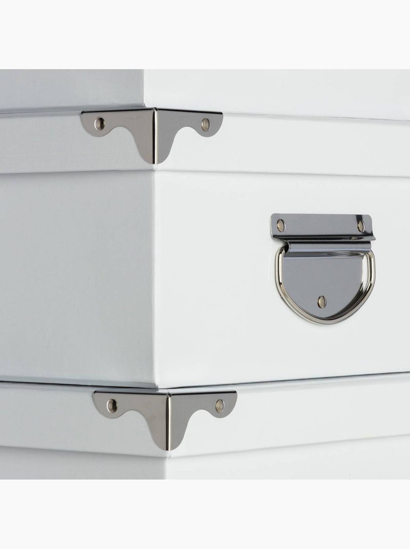 Lot de 6 boîtes de rangement en métal BOX' Blanc - Kiabi