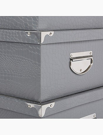 Lot de 6 boîtes de rangement en métal BOX'