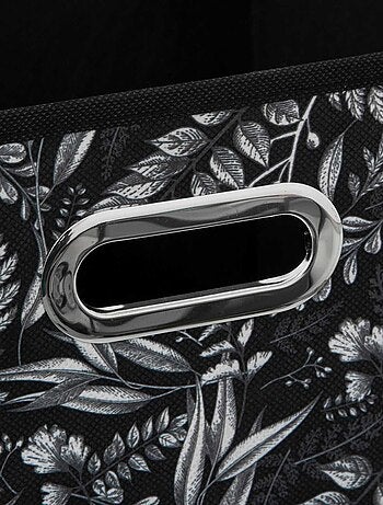 Lot de 6 boites de rangement en tissu Botanical