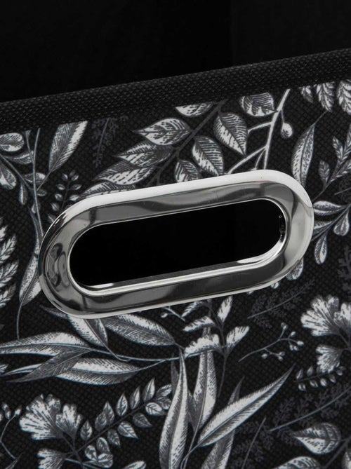 Lot de 6 boites de rangement en tissu Botanical - Kiabi