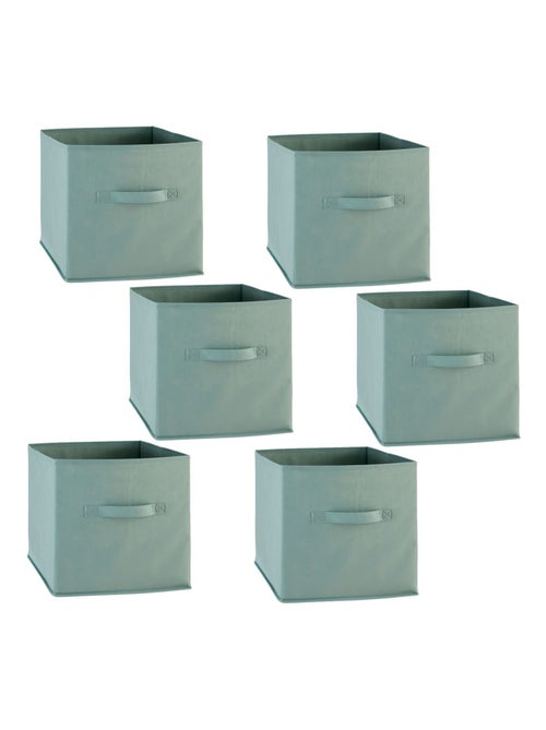 Lot de 6 boîtes de rangement en tissu MIX N' MODUL - Kiabi Lot de 6 boîtes de rangement en tissu MIX N' MODUL - Kiabi