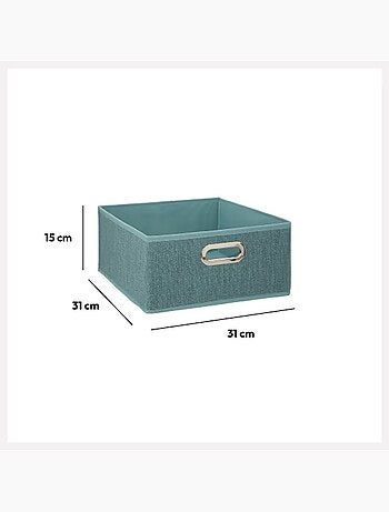 Lot de 6 boites de rangement rectangulaires en tissu MIX'N MODUL