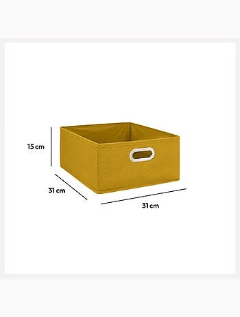 Lot de 6 boites de rangement rectangulaires en tissu MIX'N MODUL