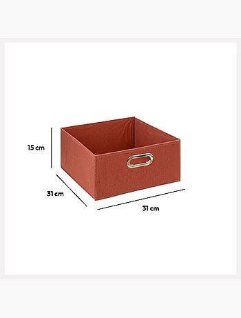 Lot de 6 boites de rangement rectangulaires en tissu MIX'N MODUL