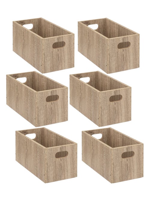 Lot de 6 boîtes de rangement rectangulaires MIX'N MODUL - Kiabi