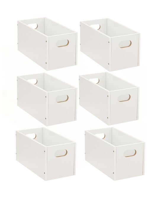 Lot de 6 boîtes de rangement rectangulaires MIX'N MODUL - Kiabi