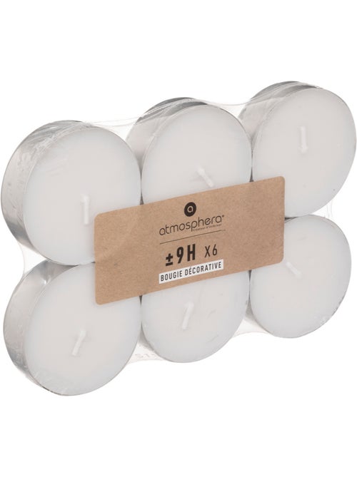 Lot de 6 bougies chauffe-plat MANY - Kiabi