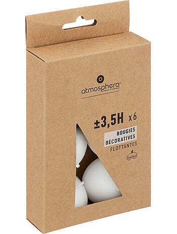 Lot de 6 bougies parfumées cylindre MANY