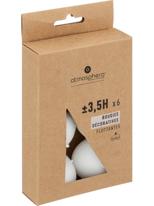 Lot de 6 bougies parfumées cylindre MANY - Kiabi