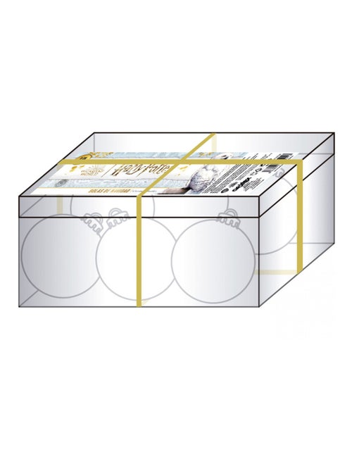 Lot de 6 Boules de Noël - Couleur Noire - Harry Potter - 8 cm - Kiabi