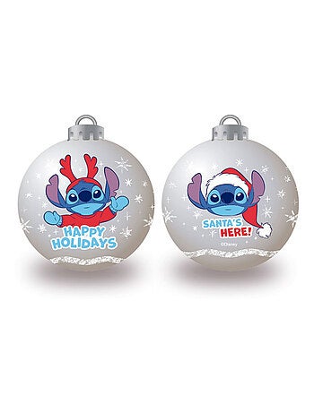 Lot de 6 Boules de Noël - Lilo & Stitch - 8 cm