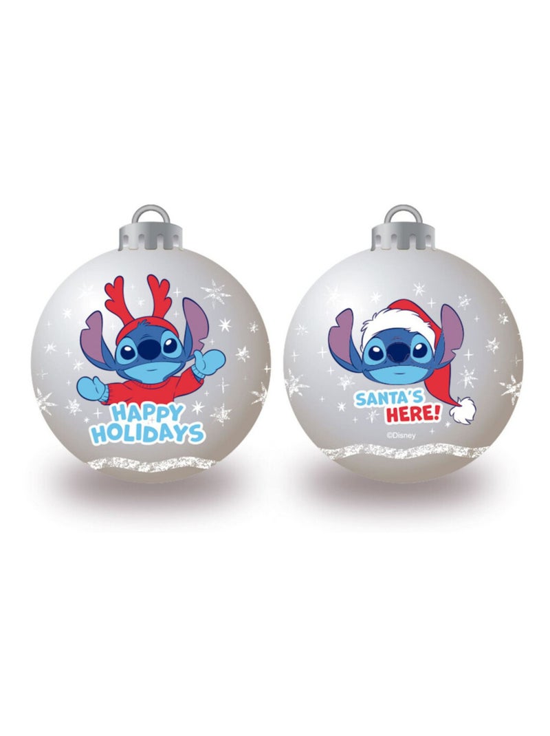Lot de 6 Boules de Noël - Lilo & Stitch - 8 cm Multicolore - Kiabi