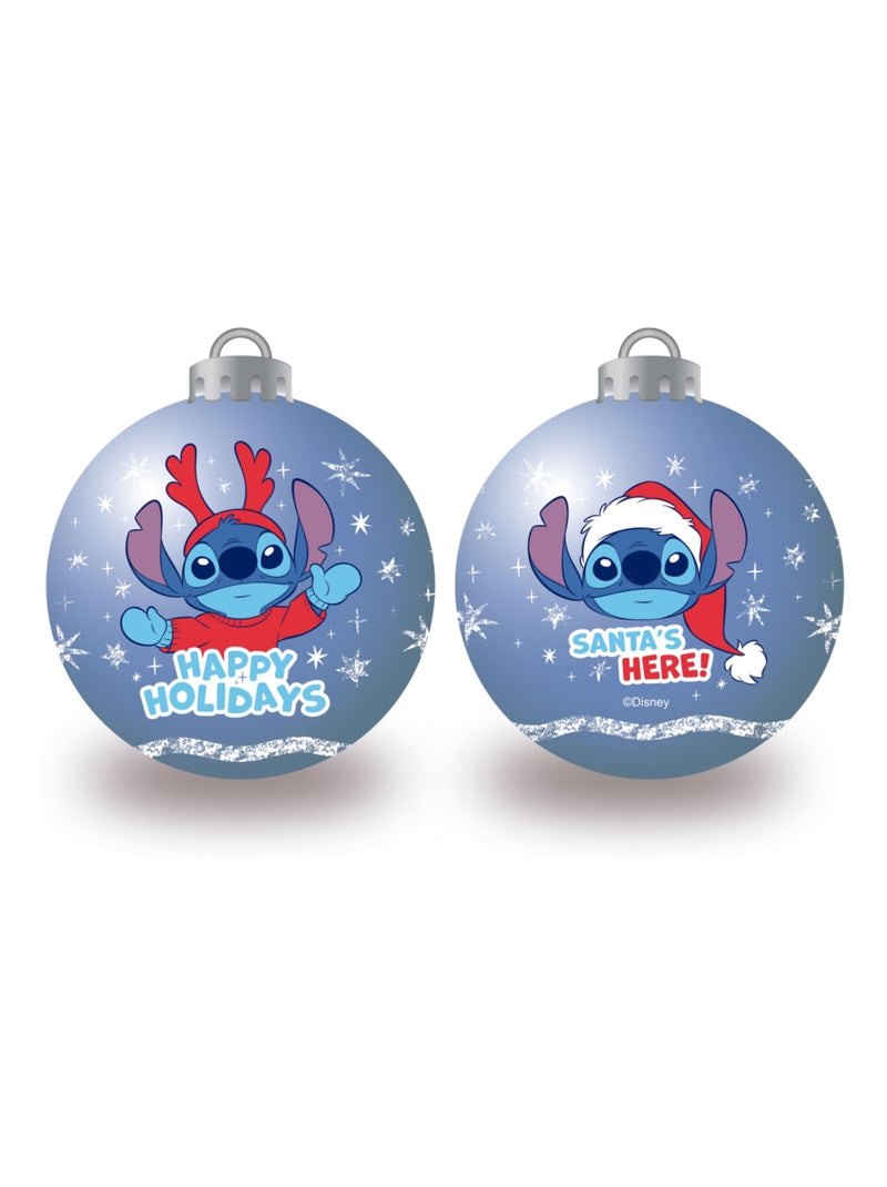 Lot de 6 Boules de Noël - Lilo & Stitch happy - 8 cm Multicolore - Kiabi