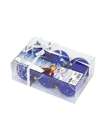 Lot de 6 boules de Noël 8cm - La Reine des Neiges II