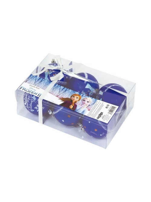 Lot de 6 boules de Noël 8cm - La Reine des Neiges II - Kiabi