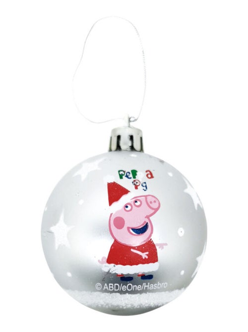 Lot de 6 boules de Noël 8cm - Peppa Pig - Kiabi Lot de 6 boules de Noël 8cm - Peppa Pig - Kiabi