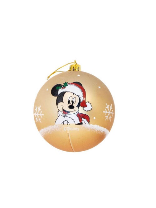 Lot de 6 boules de Noël dorées 8cm - Mickey - Kiabi