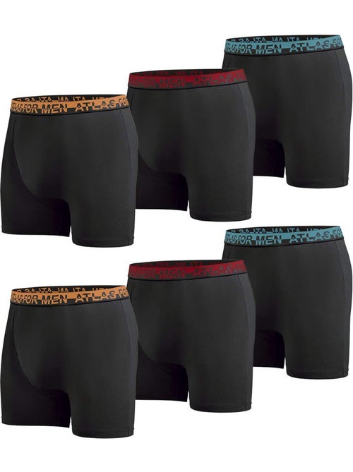 Lot de 6 Boxers - ATLAS FOR MEN - Kiabi Lot de 6 Boxers - ATLAS FOR MEN - Kiabi