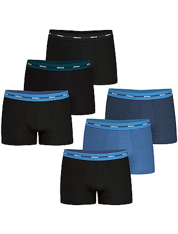 Lot de 6 boxers 720 Stretch Coton Athena