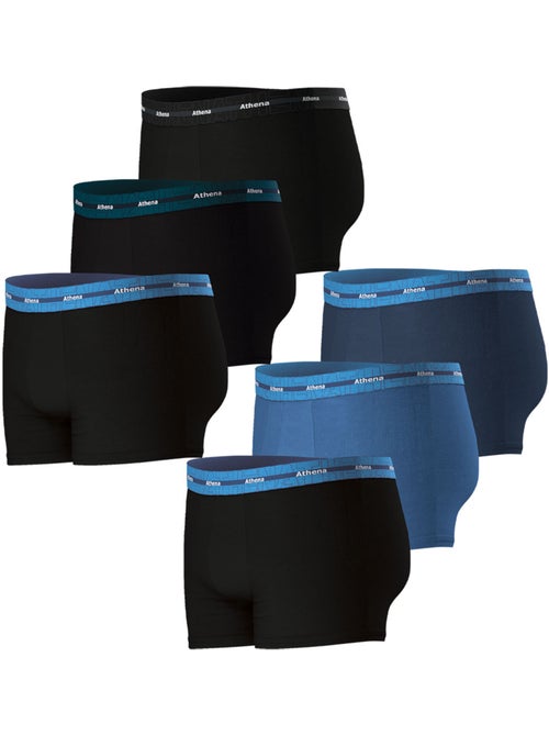 Lot de 6 boxers 720 Stretch Coton Athena - Kiabi