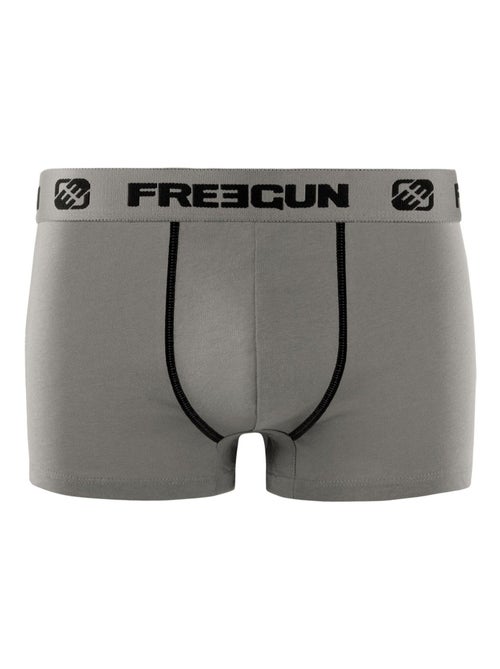 Lot de 6 boxers coton homme Uni Freegun - Kiabi
