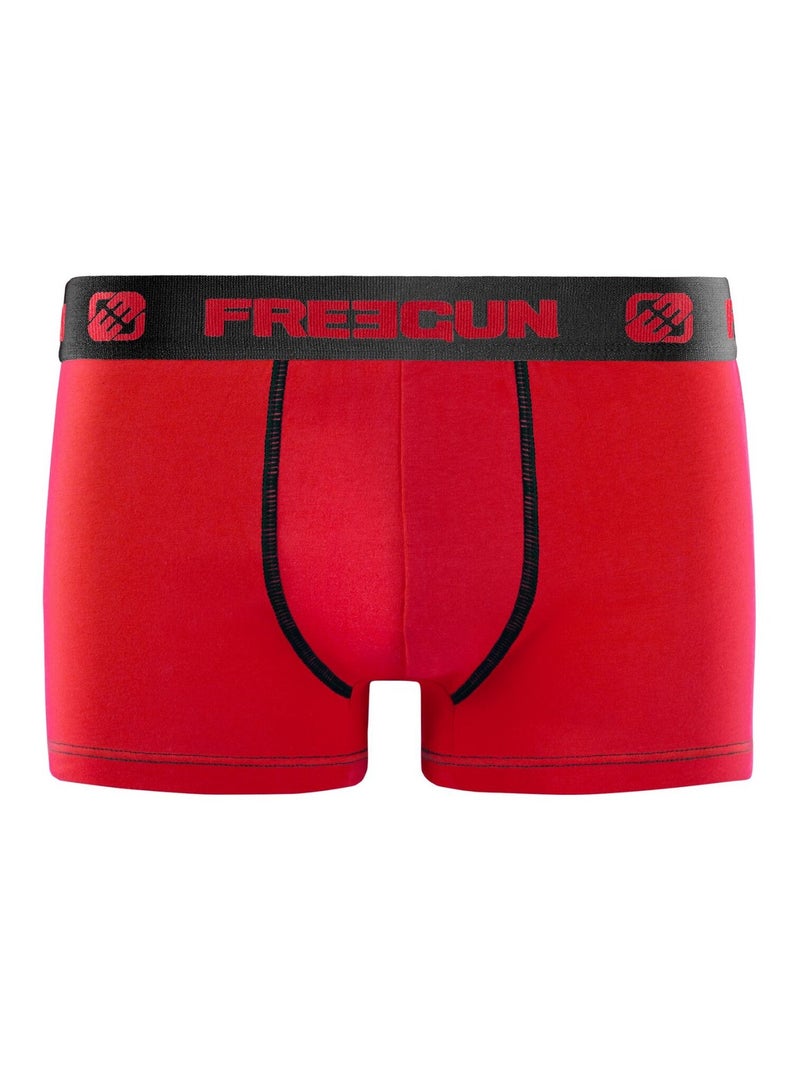 Lot de 6 Boxers coton homme Uni Freegun Noir - Kiabi