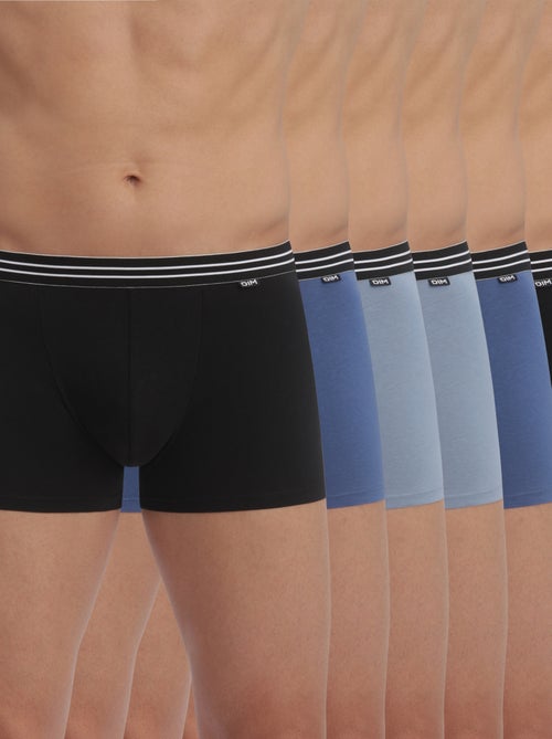 Lot de 6 Boxers Coton Respirant EcoDim - Kiabi Lot de 6 Boxers Coton Respirant EcoDim - Kiabi