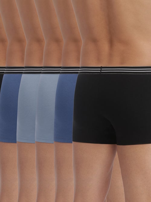 Lot de 6 Boxers Coton Respirant EcoDim - Kiabi Lot de 6 Boxers Coton Respirant EcoDim - Kiabi
